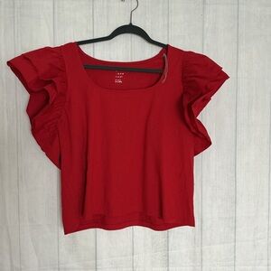 a new day Scarlet Flutter Sleeve Blouse